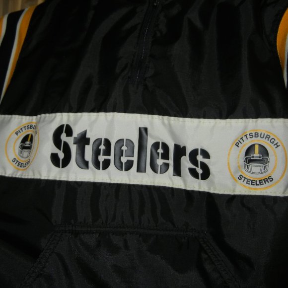 Vintage DeLong - Pittsburg Steelers NFL - 1/4 Zip Pullover Jacket Made In USA - Picture 6 of 6